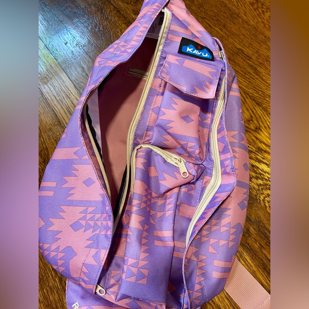 KAVU Original Rope Bag Sling Pack with Adjustable Rope Shoulder Strap NWOT - Picture 6 of 11